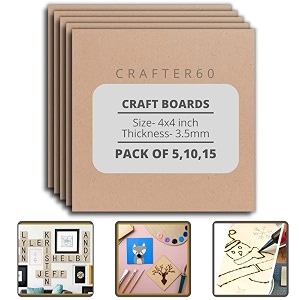 Square MDF Boards for Art and Craft