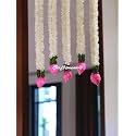Handmade Wall Decor Lotus with Hangings for Home Decor,Diwali Decor,Wedding and All Festival Decor | Lotus Hangings for Home Decoration (LOTUSGAJNE3)