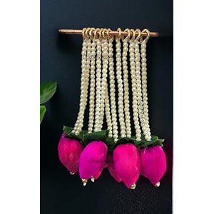handmade wall decor lotus with hangings for home decordiwali decorwedding and all festival decor  lotus hangings for home decoration lotusbud