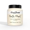 CrafTreat Desert Dust - Chalk Paint for Wood Furniture, Wall, Home Decor, Glass, DIY Craft - Matte Acrylic Multi Surface Paint - Chalk Paint Off White - 250 ML
