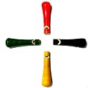 Crafts India Handcrafted channapatna Wooden Whistle Toy/Dolls- 4 pcs