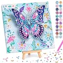 Crafts for Kids Age 8-12, Girls Birthday Gifts, Butterfly Diamond Painting