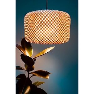 craftscape handmade bamboo hanging lamp shade perfect hanging lights for living roomhomehotelcaferestaurant decor 12  12in hl0012 old world