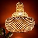 Craftscape Handmade Bamboo Hanging Lamp Shade Perfect Hanging Lights For Living Room/Home/Hotel/Cafe/Restaurant Decor12 * 12in (HL0012) (Country)