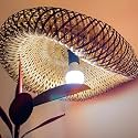 Craftscape Handmade Bamboo Hanging Lamp Shade Perfect Hanging Lights for Living Room/Home/Hotel/Cafe/Restaurant Decor12 * 12in (HL0012) (Moonshade)
