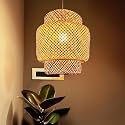 Craftscape Handmade Bamboo Hanging Lamp Shade Perfect Hanging Lights For Living Room/Home/Hotel/Cafe/Restaurant Decor12 * 12in (HL0012) (Traditional)