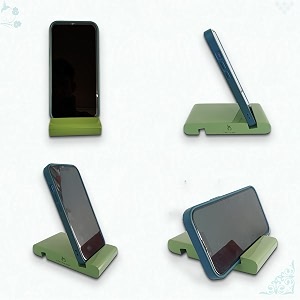 handcrafted wooden mobile stand cell phone stand for office desk for home for table portable compact amp lightweight hands-free viewing all smartphones amp iphone solid sage pack of 2