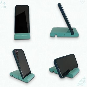 handcrafted wooden mobile stand cell phone stand for office desk for home for table portable compact amp lightweight hands-free viewing all smartphones amp iphone solid tiffany pack of 2