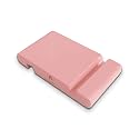 Handcrafted Portable Phone Stand for Office Desk Fits All Mobile, iPhone, Androids, 5" x 2.8" (Baby Pink, Pack of 2)