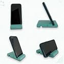 Handcrafted Wooden Mobile Stand, Cell Phone Stand for Office Desk for Home for Table Portable Compact &amp; Lightweight Hands-Free Viewing All Smartphones &amp; iPhone (Solid Tiffany Pack of 2)
