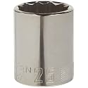 CRAFTSMAN Shallow Socket, Metric, 1/2-Inch Drive, 25mm, 12-Point (CMMT44269)