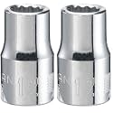 CRAFTSMAN Shallow Socket, Metric, 1/2-Inch Drive, 12mm, 12-Point (CMMT44233) (Pack of 2)