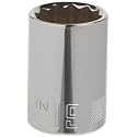 CRAFTSMAN Shallow Socket, Metric, 1/2-Inch Drive, 19mm, 12-Point (CMMT44238)