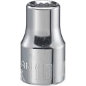 CRAFTSMAN Shallow Socket, Metric, 1/2-Inch Drive, 10mm, 12-Point (CMMT44232)