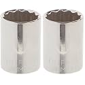 CRAFTSMAN Shallow Socket, Metric, 1/2-Inch Drive, 21mm, 12-Point (CMMT44249) (Pack of 2)