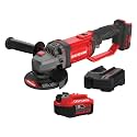 CRAFTSMAN V20 Cordless Angle Grinder Tool Kit, 4-1/2 inch, Battery and Charger Included (CMCG400M1)