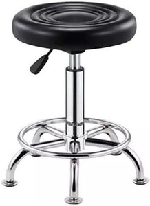 craftspen modern round adjustable 14 to 18 inch height doctor clinic cafeteria stool 1pc metal bar stool