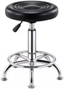 CRAFTSPEN Modern Round Adjustable 14 to 18 inch Height Doctor/ Clinic Cafeteria stool 1pc Metal Bar Stool