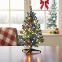 CraftVatika 1 Feet Christmas Tree with LED and Stand for Home Office Decor, X-Mas Tree for Indoor Party Setup, Festive Holiday Decoration Items, Seasonal Display Item for Living Room