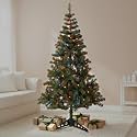 CraftVatika 3 Feet Christmas Tree with LED and Stand for Home Office Decor, X-Mas Tree for Indoor Party Setup, Festive Holiday Decoration Items, Seasonal Display Item for Living Room and Events