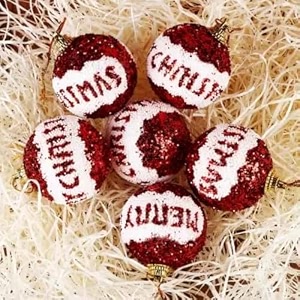 craftvatika red hanging balls christmas tree ornaments medium ball ornaments for xmas tree christmas decorations 6 piece