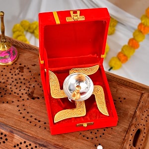 Craftvatika Diwali Gift Item- Brass Diya for