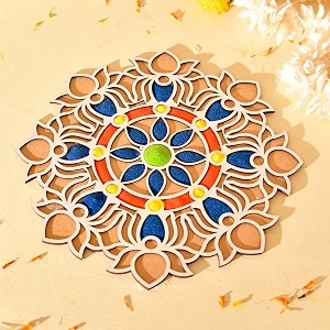 craftvatika diwali rangoli stencils for door entrance diwali decoration items for home decor rangoli making tools kit rangoli stencils mat big size 12 inch