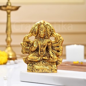 craftvatika panchmukhi hanuman for door entrance statue wall hanging showpiece 55 inches height set of 1