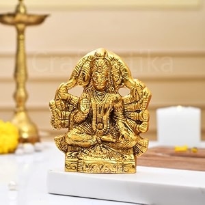 craftvatika panchmukhi hanuman for door entrance statue wall hanging showpiece 55 inches height set of 1