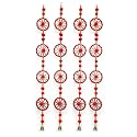 CraftVatika Pom Pom Wall Hanging Latkans for Home Decorations, Pom Pom Chakri with Bell Hanging Strings Decorations for All Fesitval Decorations, Decorative Items for Home (4 Pc's)