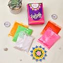 CraftVatika Rangoli Making Tools Kit - Set of 5 Rangoli Powder with MDF Rangoli Mate Templete Stencils, Diwali Decoration Items for Home (Design 3)