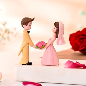 craftvatika valentine gift proposal love couple miniature figurine valentine decoration items for valentines day gift for girlfriend and boyfriend husband wife multi resin 5 centimeter type 5