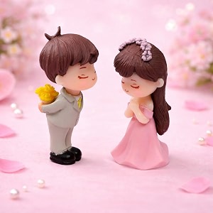 craftvatika valentine gift proposal love couple miniature figurine valentine decoration items for valentines day gift for girlfriend and boyfriend husband wife multi resin 5 centimeter type 6