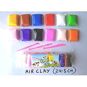 24pcs colors air foam clay model air clay bouncy super light diy for creative art diy crafts gift for kids pack of 24 pcs