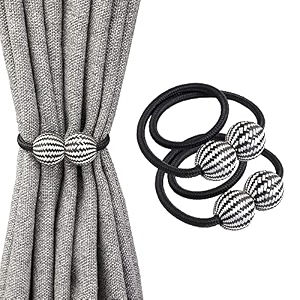 craftx planet hand crafted magnetic curtain tiebacks curtain drape holdbacks clips rope holder tie back for home bedroom office 1 pair 2pcs grey