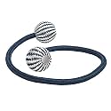 CraftX Planet Magnetic Curtain Tiebacks Curtain Drape Holdbacks Clips Rope Holder Tie Back for Home Bedroom Office (1 Pair, 2pcs) (Blue)