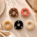 CraftyGlam by Chitrakala Premium Pearl Embellished Fuzzy