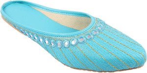 craftzo fashion jutis for women blue  4