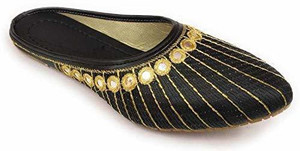 craftzo fashion jutis for women black  9