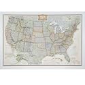 Craig Frames Wayfarer, Executive United States Push Pin Travel Map