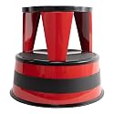 Cramer Kik Step Steel Step Stool - Two Step Stool, Holds 350 lbs (Red)
