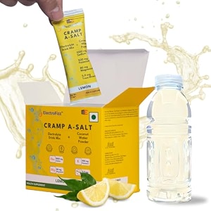 cramp a-salt electrolyte mix  sodium potassium magnesium coconut water powder  zero sugarendurance electrolyteshydration support 30 sticks lemon
