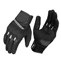 Cramster Flux SP Gloves - Cuff Length Motorcycle Riding Gloves | Impact Protection | Abrasion Resistance I Scaphoid Protection - Black Grey, Medium, Motorcycle Racing, Polyester