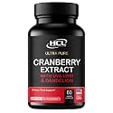 Cranberry Extract Capsules 50:1 Whole Fruit Concentrate, with Dandelion & Uva Ursi, High Potency Herbal Formula, Urinary Tract Support, 60 Vegan Capsules, Non-GMO, Made in USA