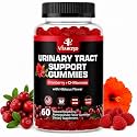 Cranberry Gummies with D-Mannose, Urinary Flush w Hibiscus Powder, 60 Count