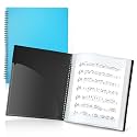 CRANBURY Sheet Music Folder 8.5x11, Dual-Use Music Binder, Blue