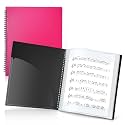 CRANBURY Sheet Music Folder 8.5x11, Dual-Use Music Binder, Pink
