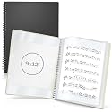CRANBURY Sheet Music Folder 9x12, Dual-Use Music Binder, Black