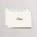 Crane & Co. Engraved Vintage Airplane Note with Lined Envelopes- Pack of 10 Cards