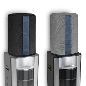 cranique non-woven 20 ltr  litre water dispenser bottle jar cover with transparent strap black amp grey pack of 2